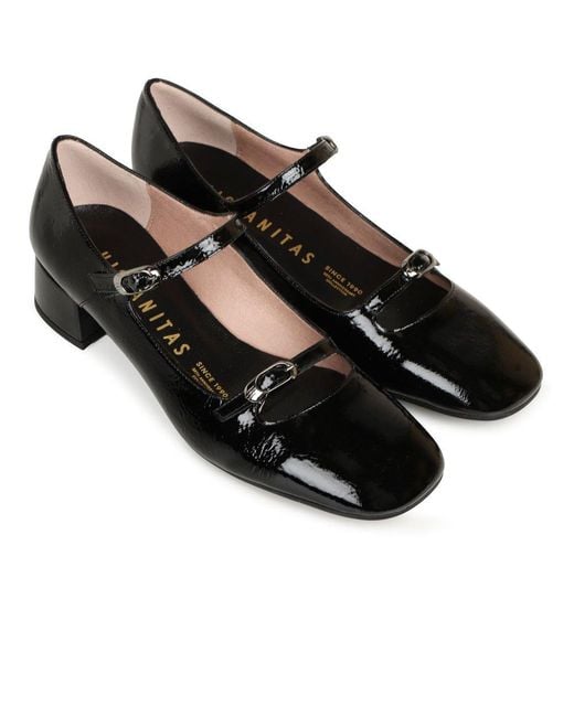 Hispanitas Black Oporto Court Shoes