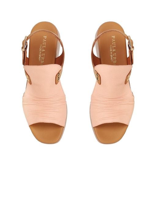 Paula Urban Brown Coastal Buckle Fastening Sandals