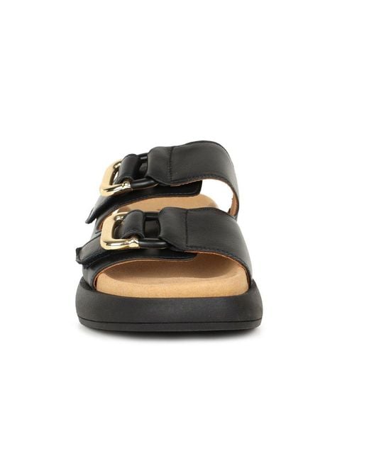 Gabor Black Abe Mule Sandals