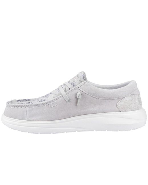 HeyDude White Wendy Comf Shoes