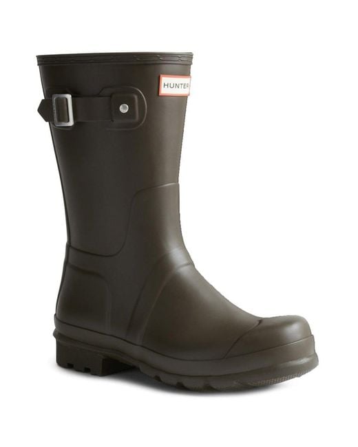 Hunter Green Original Short Wellingtons for men