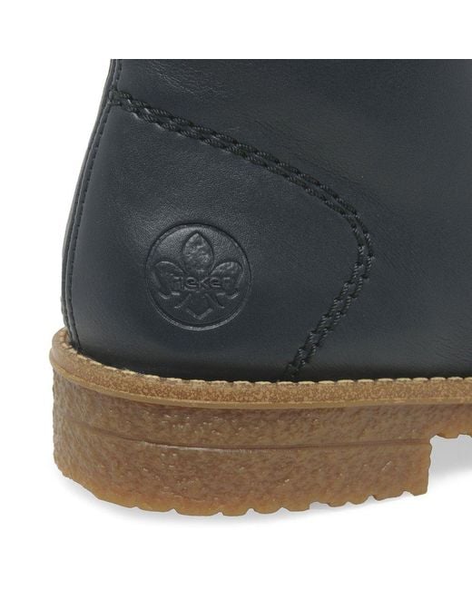 Rieker Blue Direction Ankle Boots