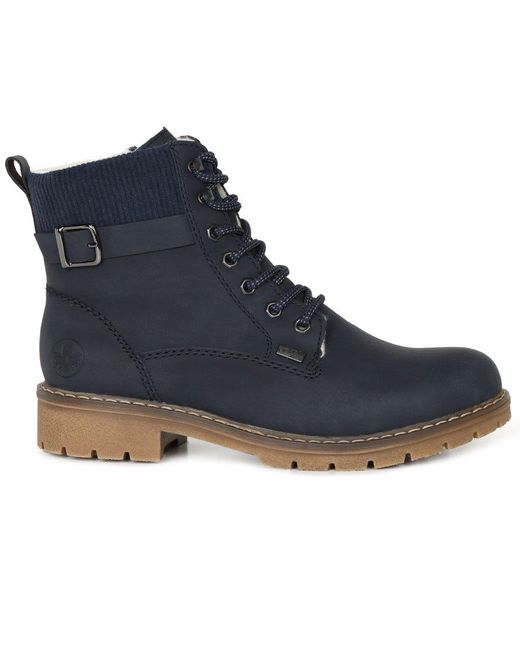 Rieker Blue Fairbanks Ankle Boots