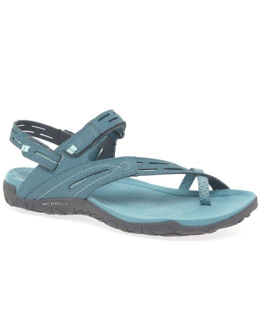 Merrell Blue Terran Convert Ii Womens Toe Loop Sandals
