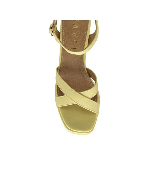 Ravel Metallic Farran Heeled Sandals
