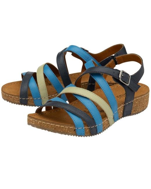 Lotus Blue Sevilla Sandals Multi