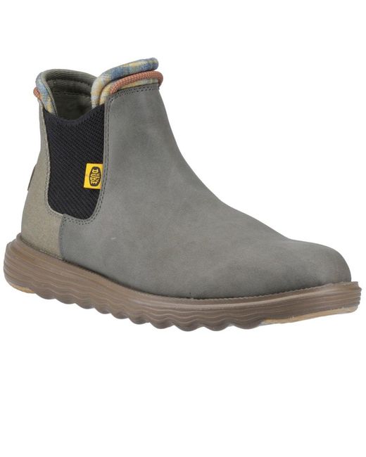HeyDude Gray Branson Classic Boots for men