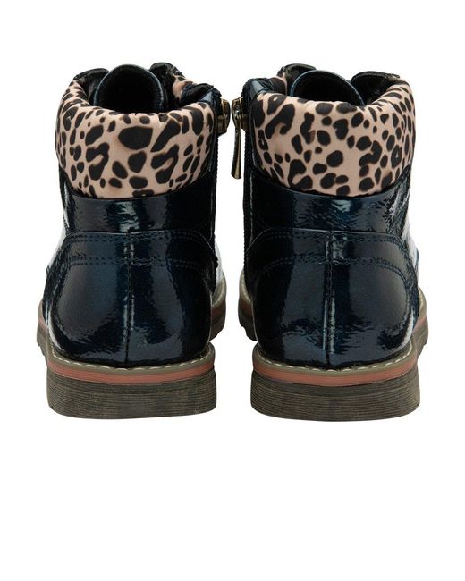 Lotus Blue Lexis Ankle Boots