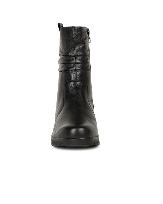 Caprice Black Bella Warm Lined Ankle Boots
