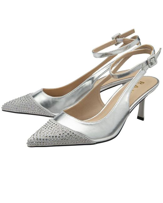 Ravel Metallic Catrine Slingback Court Shoes