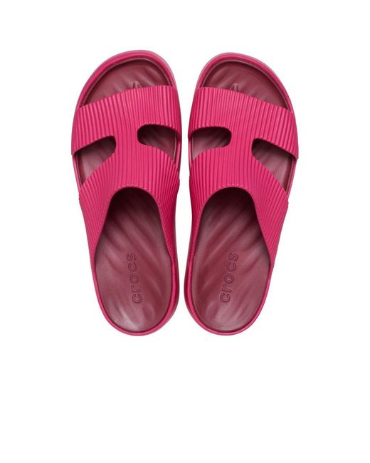 CROCSTM Pink Getaway Platform H-Strap Mules
