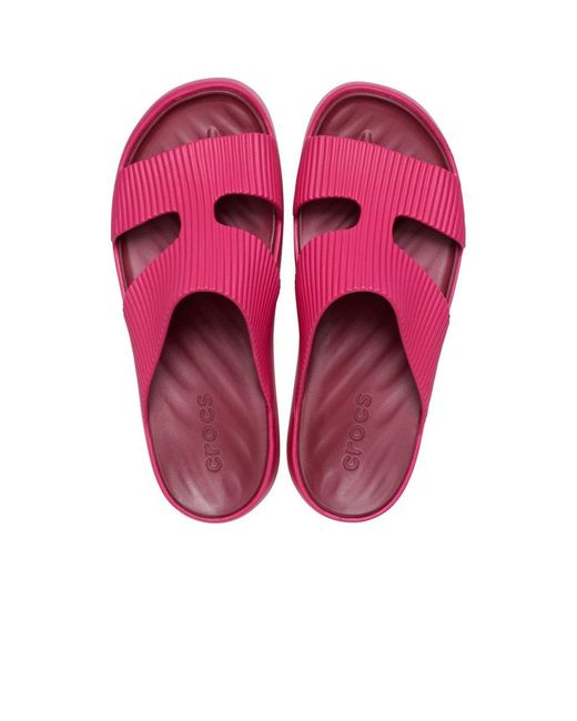 CROCSTM Pink Getaway Platform H-Strap Mules