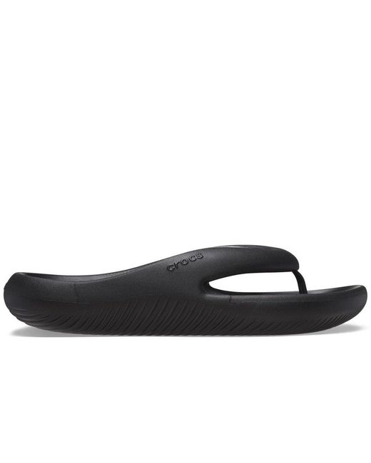 CROCSTM Black Mellow Recovery Flip Sandals for men