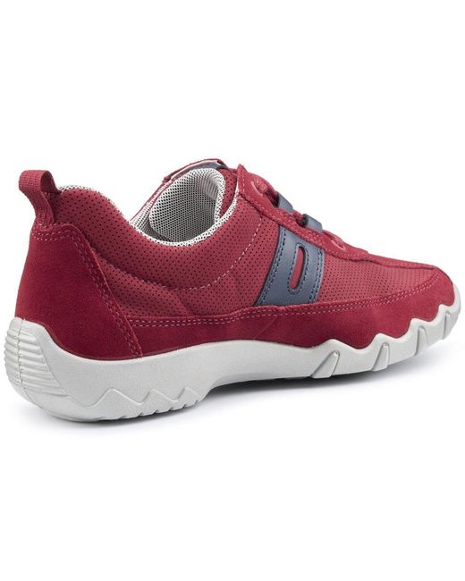 Hotter Red Leanne Ii Wide Trainers