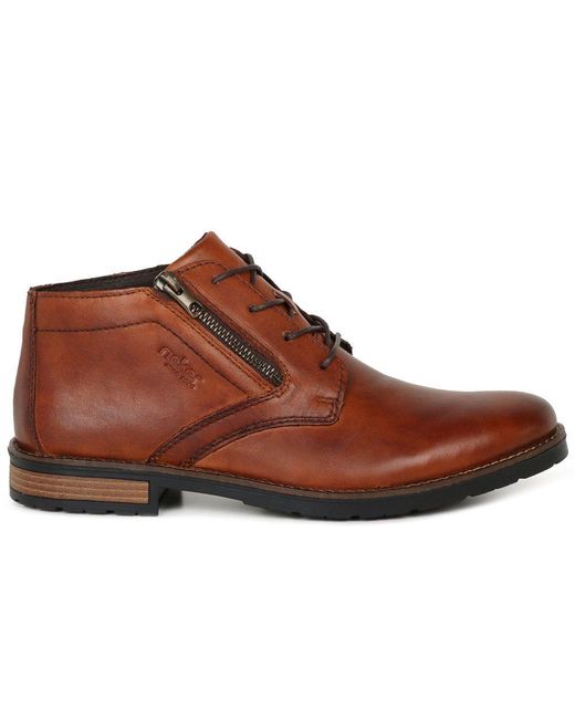 Rieker Brown Topper Boots Colour: 24 Gaucho Lea for men