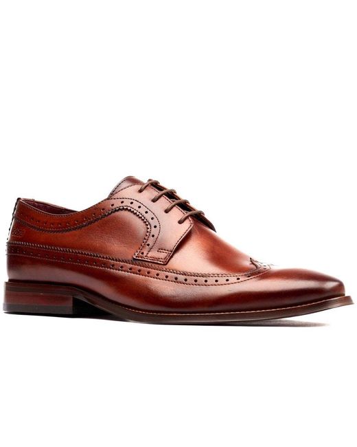 Base London Red Havisham Brogues for men