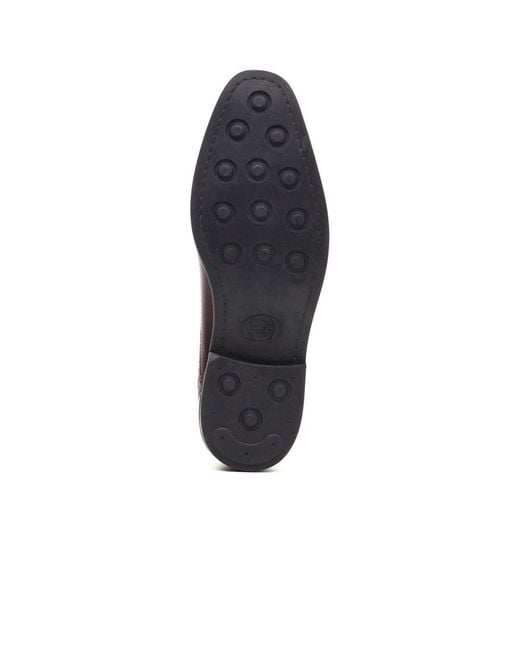 Base London Brown Ascot Toe Cap Oxford Shoes for men
