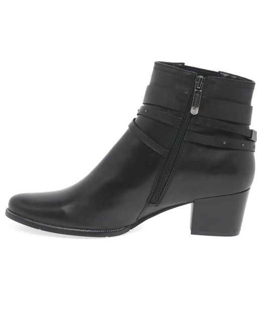 Regarde Le Ciel Black Isabel Ankle Boots