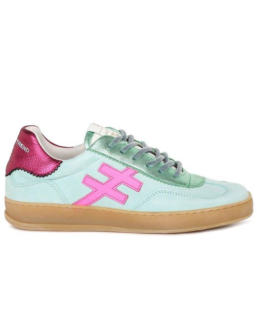 Another Trend Blue Iconic Ii Trainers Colour: Mint Sue/ Lea