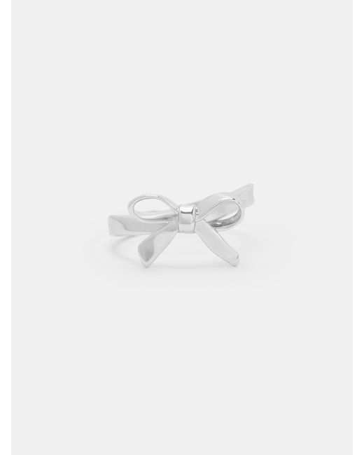 Charles & Keith Metallic Athalia Bow Ring
