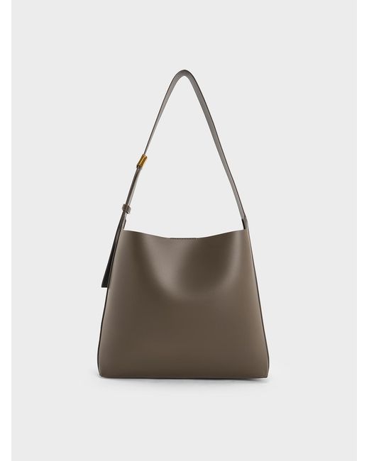 Charles & Keith Natural Edna Tote Bag
