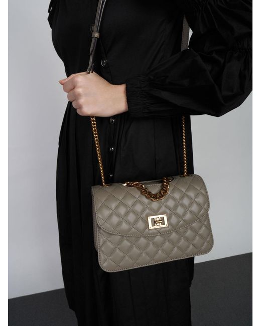 quilted clutch charles and keith