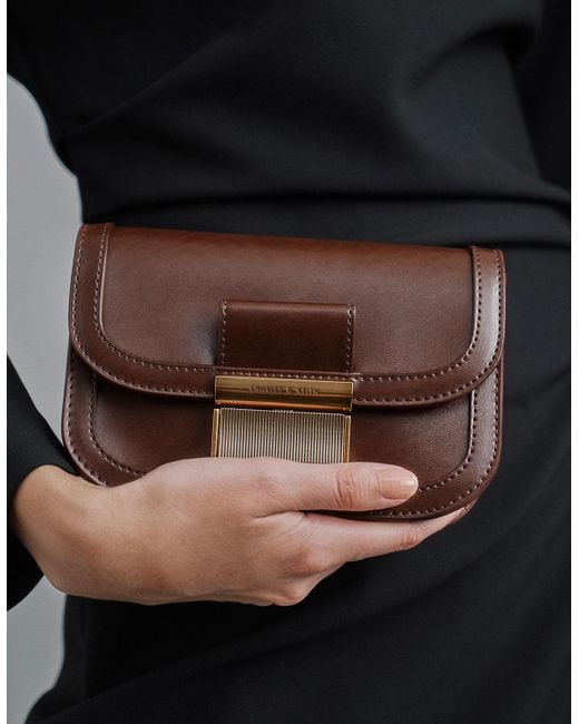 Charles & Keith Brown Charlot Belt Bag