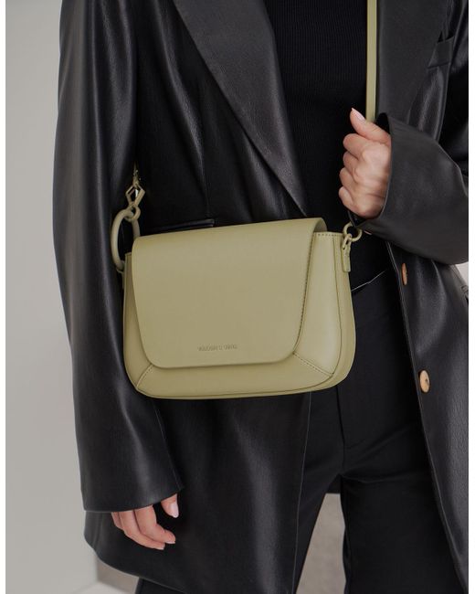 charles and keith front flap crossbody