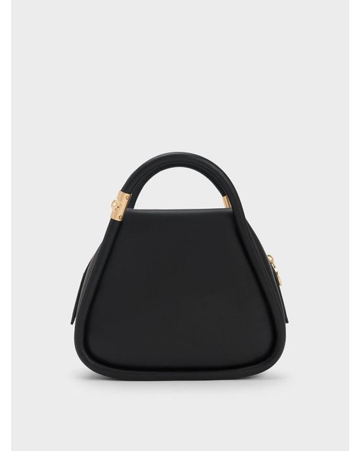 Charles & Keith Lara Geometric Tote Bag in Black Lyst