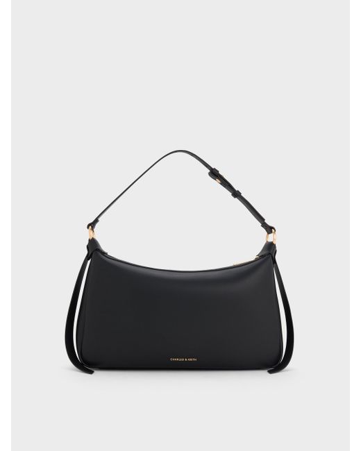Charles & Keith Black Calla Shoulder Bag
