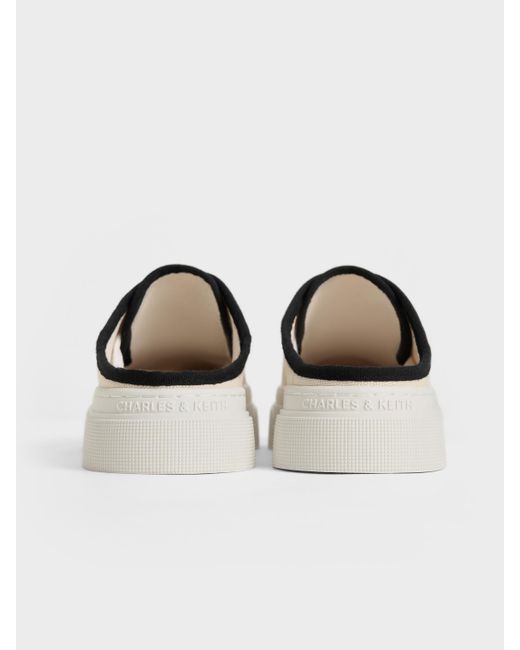Charles & Keith Multicolor Kay Canvas Slip-on Sneakers