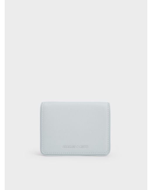 Charles & Keith White Lyla Knotted-Strap Wallet