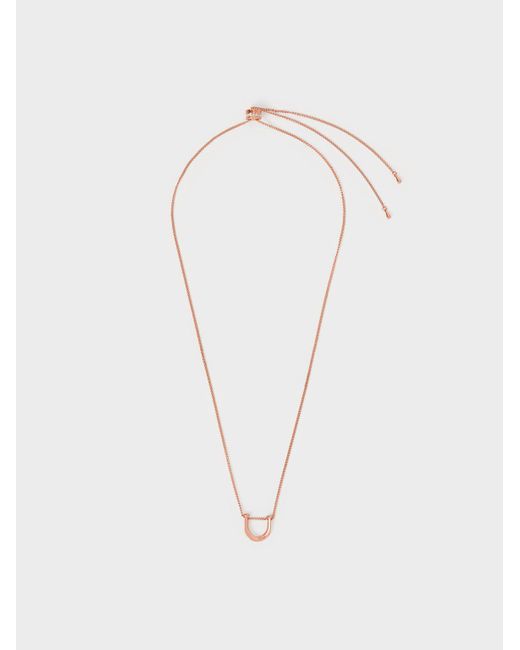 Charles & Keith White Gabine Necklace