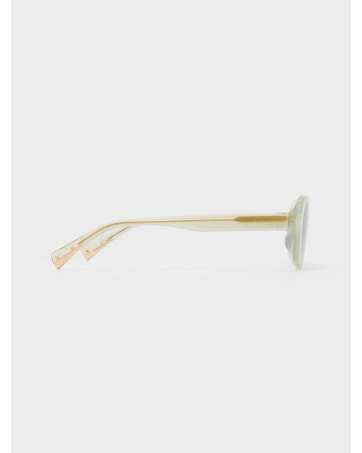 Charles & Keith Gray Aubrey Rectangular Sunglasses
