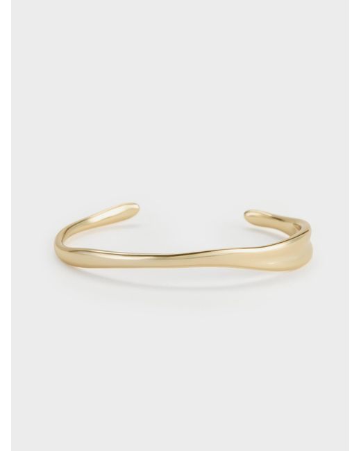 Charles & Keith Natural Donora Sculptural Cuff Bangle