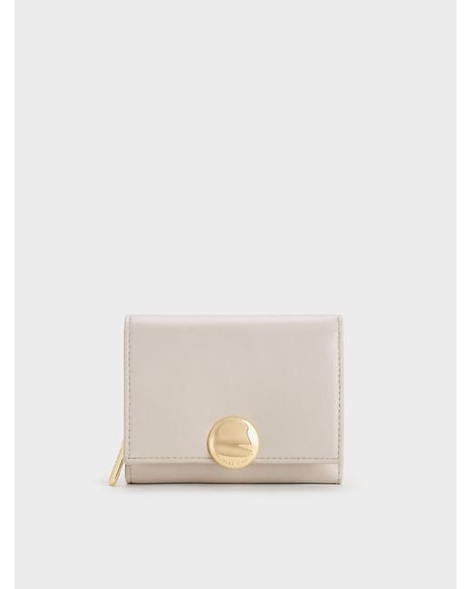 Charles & Keith Natural Behn Small Wallet