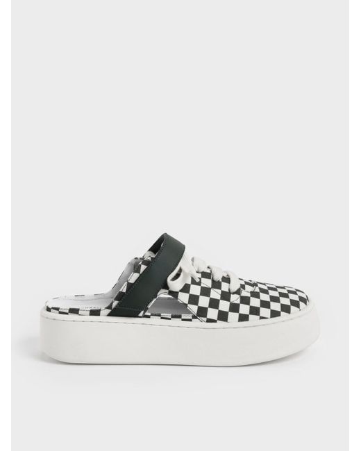 checkered mules
