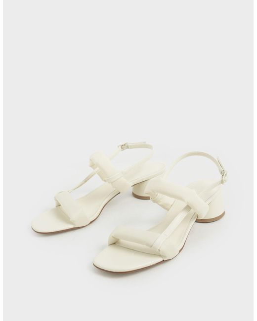 puffy strap sandals