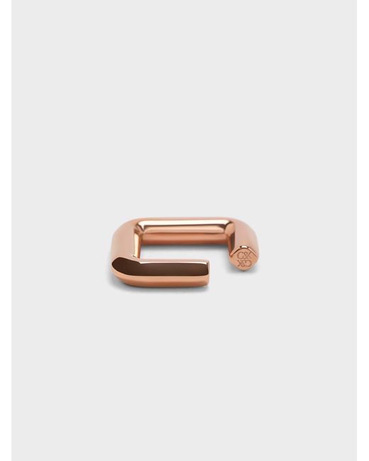 Charles & Keith White Angular Ring