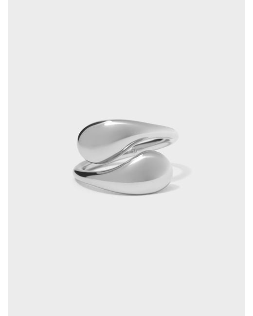 Charles & Keith Metallic Donora Sculptural Ring