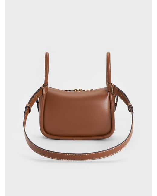 Charles & Keith White Lyla Shoulder Bag