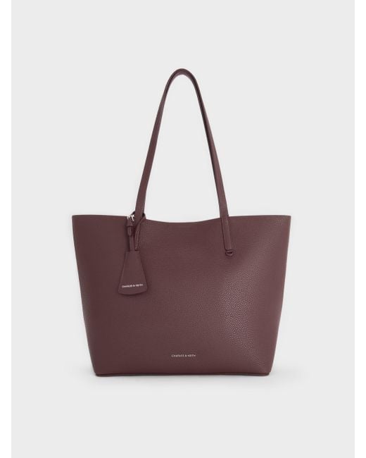 Charles & Keith Purple Beryl Tote Bag