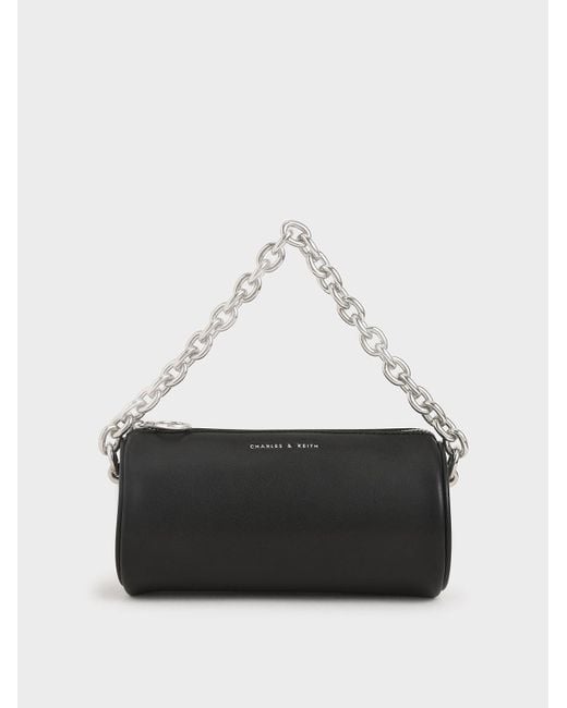 Charles & Keith Chain Handle Crossbody Bag in Black Lyst