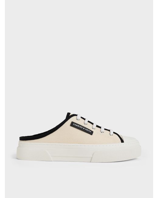 Charles & Keith Multicolor Kay Canvas Slip-on Sneakers