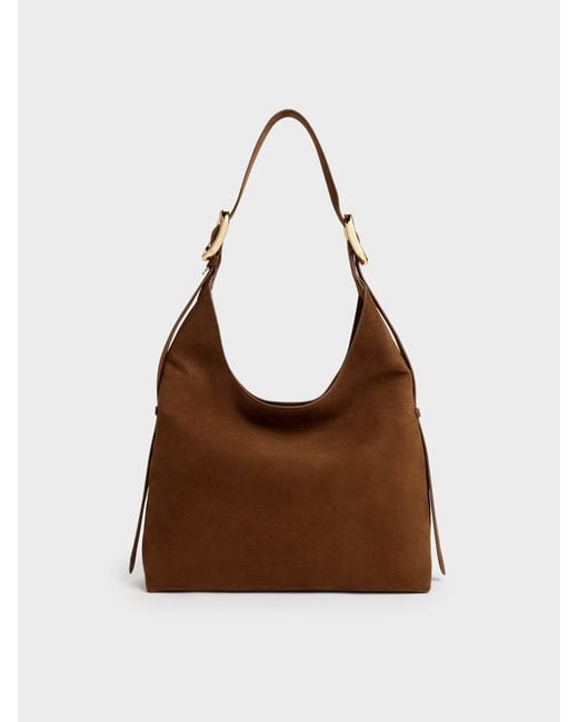 Charles & Keith Brown Aislin Hobo Bag