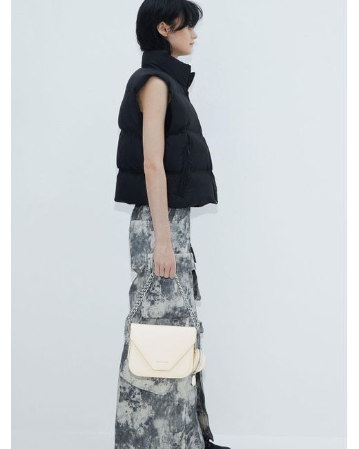 Charles & keith front flap crossbody bag new arrivals
