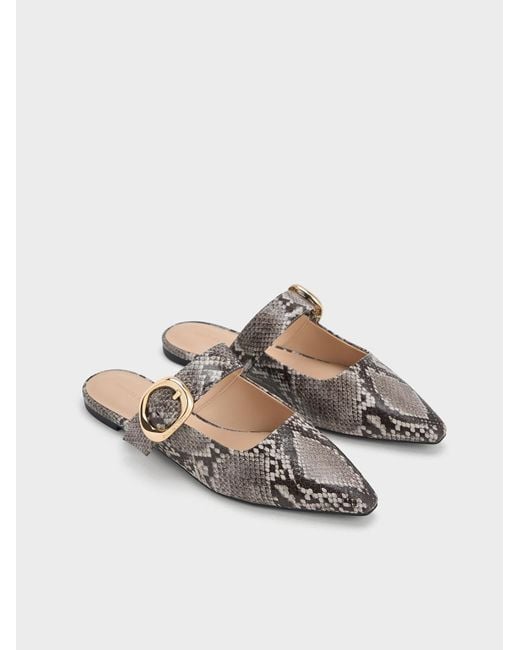 Snake clearance mules flat