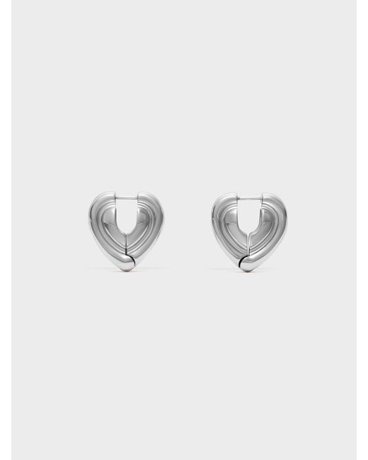 Charles & Keith Metallic Annalise Huggie Earrings