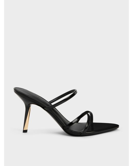 Charles & Keith Multicolor Taylen Strappy Heeled Mules