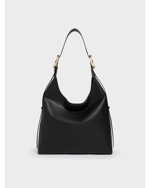 Charles & Keith Black Aislin Hobo Bag